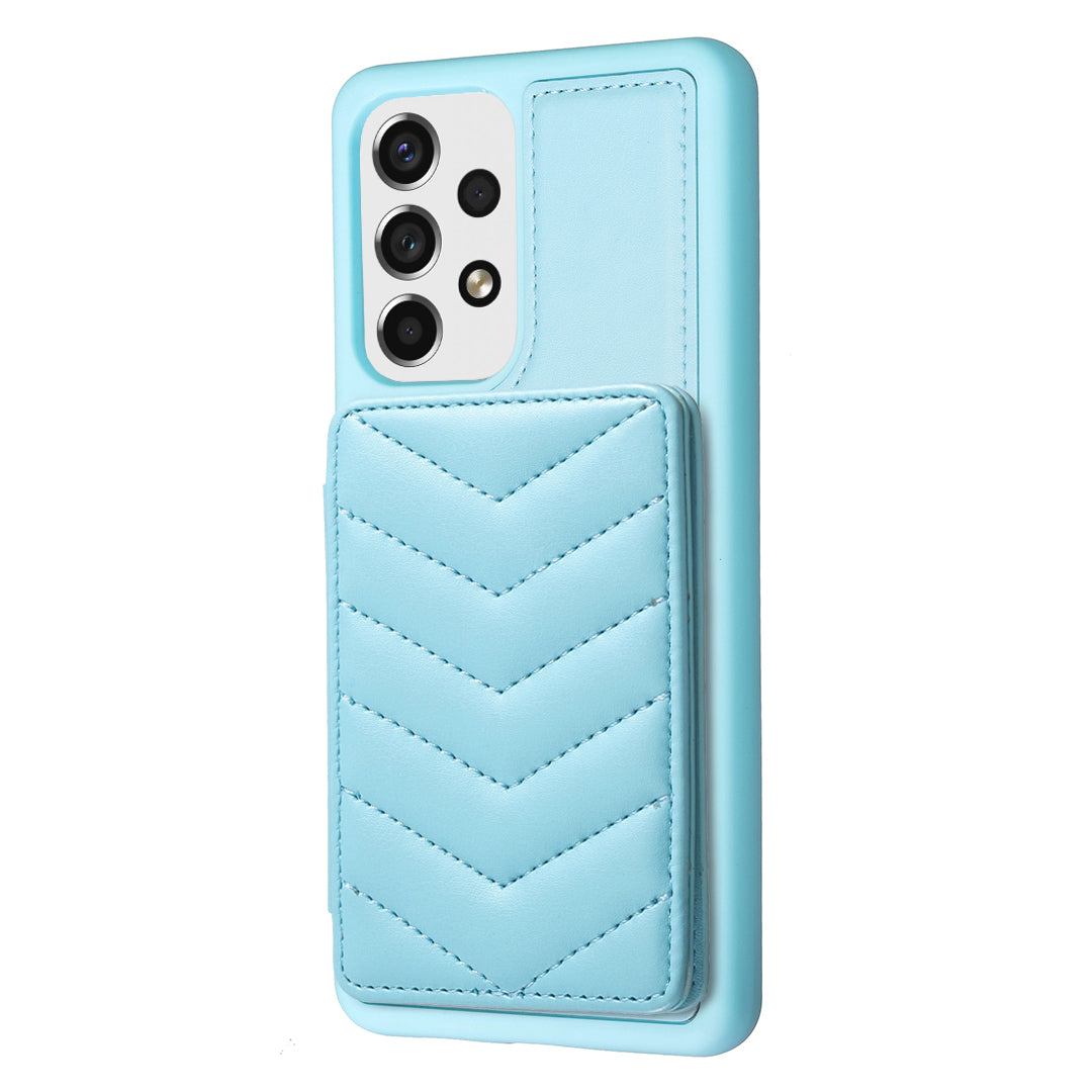 BF26 For Samsung Galaxy A13 5G 4G Magnetic Snap Button Phone Case Kickstand TPU PU Leather Phone Shell with Card Holder BF26 For Samsung Galaxy A13 5G 4G Magnetic Snap Button Phone Case Kickstand TPU PU Leather Phone Shell with Card Holder